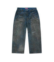 Load image into Gallery viewer, Distressed Denim Jeans