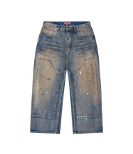 Load image into Gallery viewer, Double-Knee Denim Jeans
